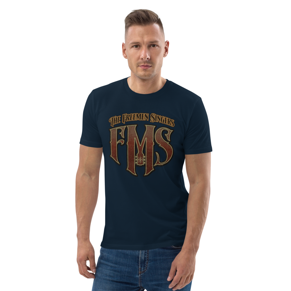 FMS-10080 Unisex Baumwoll-T-Shirt #bio #logo-front-gross