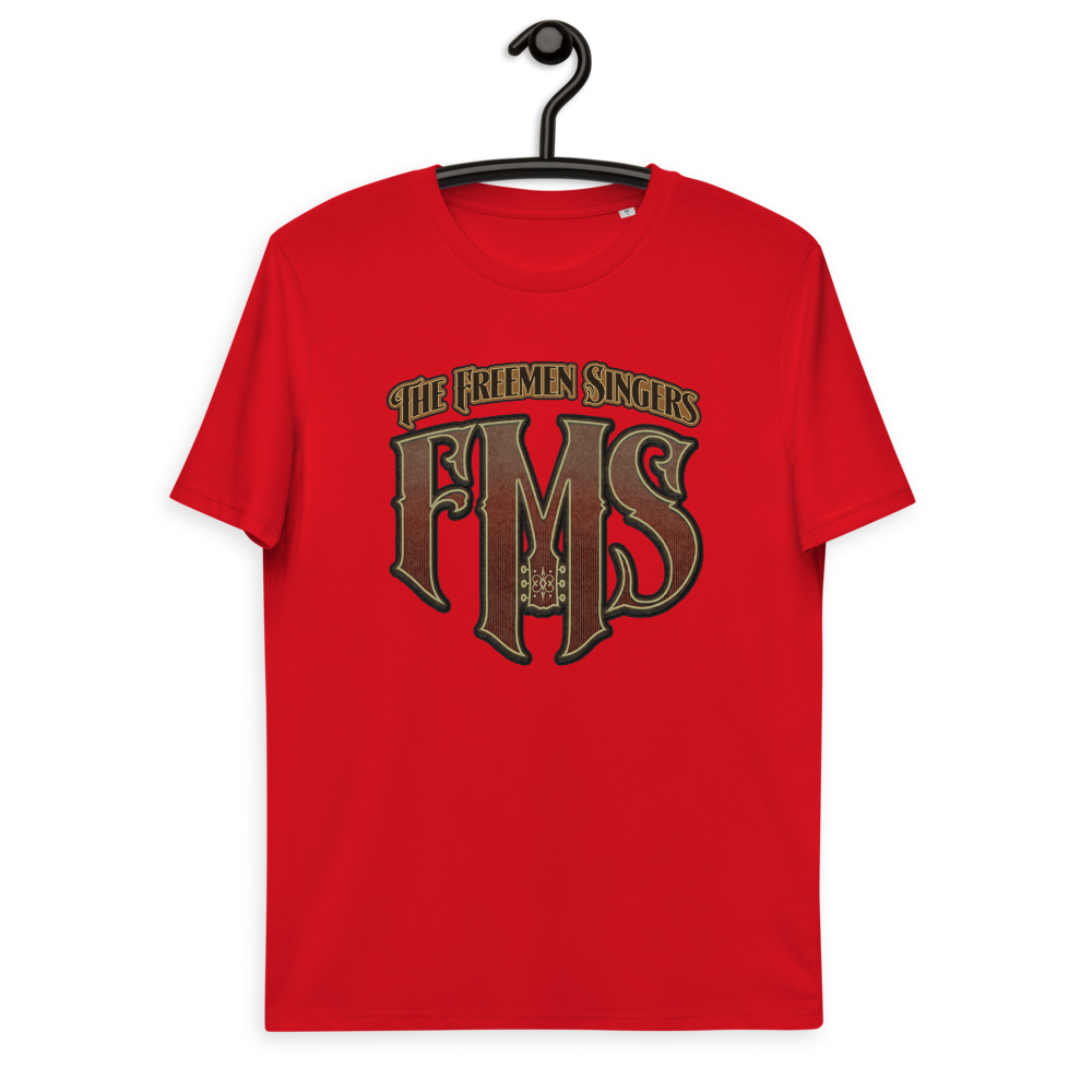 FMS-10080 Unisex Baumwoll-T-Shirt #bio #logo-front-gross